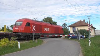 Eisenbahnkreuzungen  Železniční přejezd Grafenberg 1 A  2352024 [upl. by Yahsan]