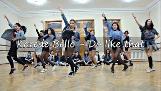 Korede Bello  Do Like That  Choreography Agusha  Fam Dance Studio [upl. by Otit]