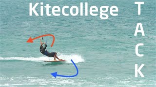 Kitecollege Kite Knowhow  Richtige Technik für die ersten Tacks in der Welle [upl. by Carbone]