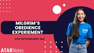 Milgrams Obedience Experiment  VCE Psychology 1amp2 [upl. by Aalst814]