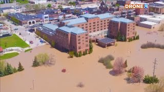 Devastating Parts of Midland flood after dam failure [upl. by Sibeal]