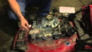 Replacing the ignition coil on a Toro Recycler lawn mower [upl. by Sparke]