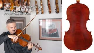 David Polstein Atelier 15 34quot viola Guadagnini model 2024  Cristian Fatu  Metzler Violin Shop [upl. by Mel409]