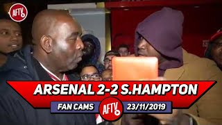 Arsenal 22 Southampton  Fan Loses It amp Throws Away His Season Ticket Rant [upl. by Ades]