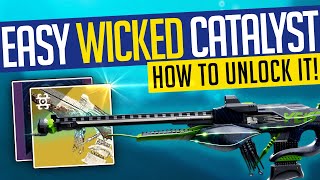 Destiny 2  EASY WICKED CATALYST How To Get WICKED IMPLEMENT Exotic Stasis Scout Rifle Catalyst [upl. by Dart]