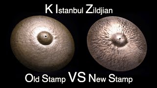 K Istanbul Zildjian 20quot Old Stamp VS New Stamp  Franco Dal Monego [upl. by Annaehs]