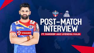 Post Match Interview ft Pardeep Narwal amp Upendra Malik  UP Yoddhas vs Haryana Steelers  PKL 10 [upl. by Hedva81]