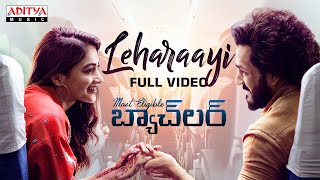 Leharaayi Full Video  Most Eligible Bachelor  AkhilPooja Hegde Gopi Sundar  Bommarillu Bhaskar [upl. by Eico577]