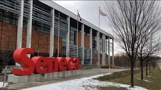 SENECA COLLEGE TOUR 2023  NEWNHAM CAMPUS TORONTO CANADA amp WINTERSTORM 2023 senecacollege toronto [upl. by Nilyad458]