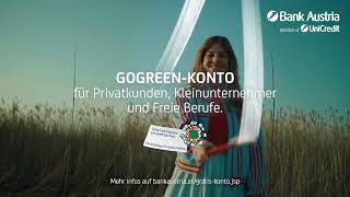 TVWerbung 2022  100 Jahre gratis GoGreenKonto und GoGreenBusinesskonto  Bank Austria [upl. by Adnaram331]