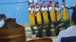 Traditional Atong Song In Pattal Gittim Baptist Church Youth Special Program Krima XI [upl. by Ellehcor]