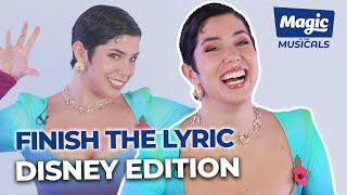 Jessica Darrow Plays Finish The Lyric Disney Edition [upl. by Relyhs]