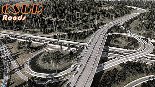 CITIESSKYLINES  CSUR ROADS [upl. by Tilagram]