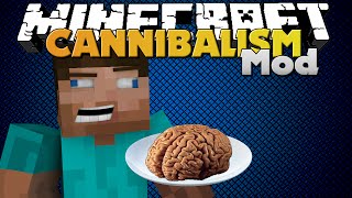 Minecraft  CANNIBALISM MOD  EAT VILLAGERS [upl. by Loydie375]