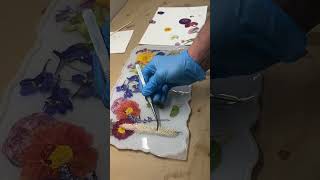 Using Pressed Flowers for DIY Resin Art diycrafts driedflowers resinart [upl. by Roman]