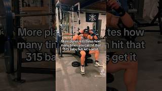 MORE plates  LESS dates 315 for reps EASY bodybuilding gym powerlifting gymfunnyvidoes [upl. by Cummings498]