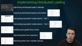 1314 Building Distributed Loading into our 3D Finite Element Solver in Python  DegreeTutorscom [upl. by Assertal750]