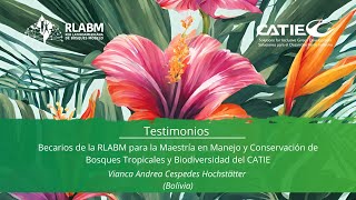 Testimonios de Becarios por parte de la RLABM para la Maestría de Bosques del CATIE [upl. by Ised]