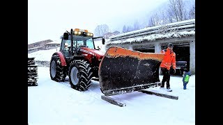 ❄️Winterdienst❄️Schneeräumung vom ersten Schnee 20112018 🏔 Realtime⏱ [upl. by Innaig]