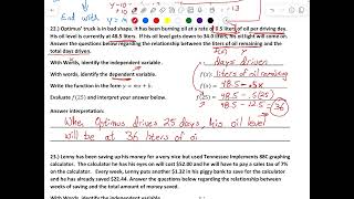 Algebra 2 MOD 2 1 2 4 Review Video 3 [upl. by Fabi]