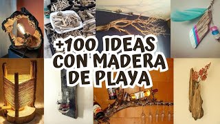 Descubre 100 ideas geniales con madera de playa ¡Te sorprenderás [upl. by Ahsiled]