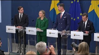 Statsministern presenterade de nya statsråden 10 september 2024 [upl. by Edecrem275]