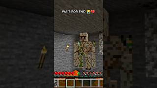 Feeling sad for iron golem 😭💔 minecraft shorts sad trendingshorts song [upl. by Julissa701]