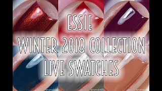 ESSIE  WINTER 2017 COLLECTION  LIVE SWATCHES [upl. by Iliak697]