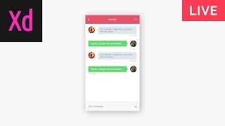 How to Design a Chat UI in Adobe XD [upl. by Aneladdam791]