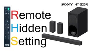 Remote Setting  HTS20R Sony home theater 51। How increase Sound Effact। True Dolby 51 [upl. by Sedlik]