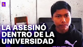 Feminicidio dentro de la universidad quotCámaras captaron el momento en que la joven pedía auxilioquot [upl. by Ahsyen14]