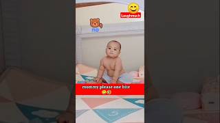 Mommy please🙏 😂😅 baby laughmuch shortsfeed [upl. by Nirehtak]