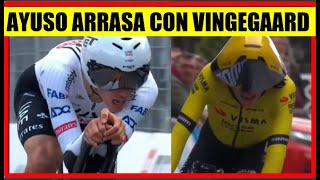 RESUMEN 1 ETAPA TIRRENO ADRIATICO 2024 AYUSO ARRASA CON VINGEGAARD [upl. by Atter394]