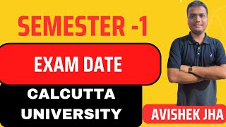 BABCOMBSC Semester1 Exam Date Out  Calcutta university [upl. by Ynes]