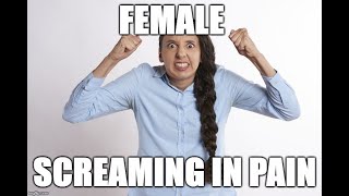 Female screaming in pain  Sound effects [upl. by Sabanrab]