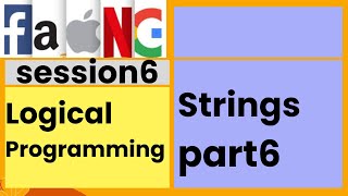 Logical coding  Strings  session6  part6  faangacademy [upl. by Nylsirk547]