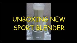 UNBOXING MY NEW SPORT BLENDER [upl. by Ardnekal]