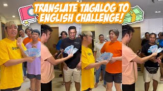 TRANSLATE TAGALOG TO ENGLISH CHALLENGE  CHAD KINIS [upl. by Jahncke]