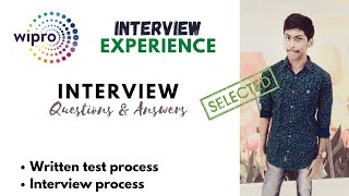 Wipro Interview experience  Wipro Elite NLTH 2022  Interview Questions amp Answers  Wipro NLTH 2022 [upl. by Inesita]