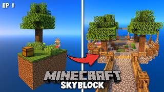 A NEW Skyblock Lets Play  Skyblock Ep 1 [upl. by Doralyn]