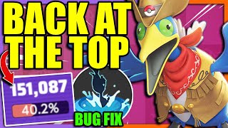 TOP WIN RATE ATTACKER again after DIVE CRAMORANT BUG FIX  Pokemon Unite [upl. by Anitap737]