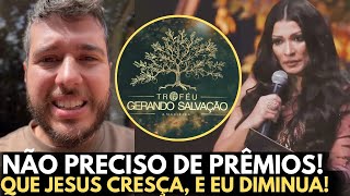 Vencedor do Troféu Gerando Salvação que não foi à premiação traz forte reflexão aos cantores gospel [upl. by Acinnod710]