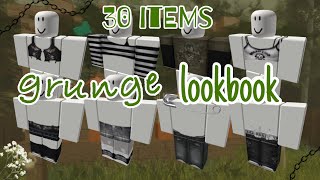 grunge clothing lookbook 🕯  roblox [upl. by Lorrayne355]