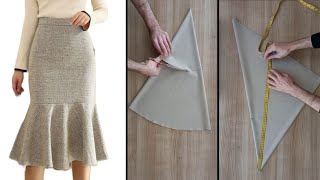 ⛔️ New techniques in skirt sewing without zipper [upl. by Idisahc]