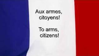 quotLa Marseillaisequot  France National anthem French amp English lyrics [upl. by Aloeda601]