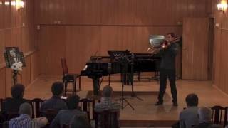 quotBastaquot for solo Trombone Folke Rabe Gerard Costes trombone [upl. by Halli]