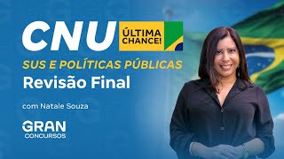 Concurso CNU  SUS e Políticas Públicas Revisão Final com Natale Souza [upl. by Hadleigh92]