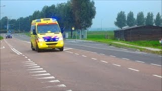 oude sirene A1 AMBULANCE 13190 MET SPOED NAAR VOLENDAM [upl. by Laamak]