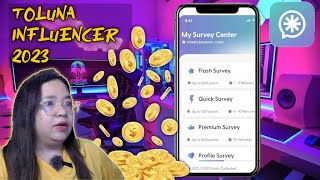 TOLUNA INFLUENCER LEGIT AND PAYING APPS 2023  Free Money Online [upl. by Iam264]