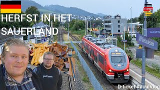 HERFST in het SAUERLAND met het Deutschlandticket  juulvlog [upl. by Ritter]